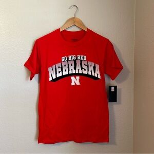 NWT, Go Big Red Nebraska Red T-Shirt, Size Small